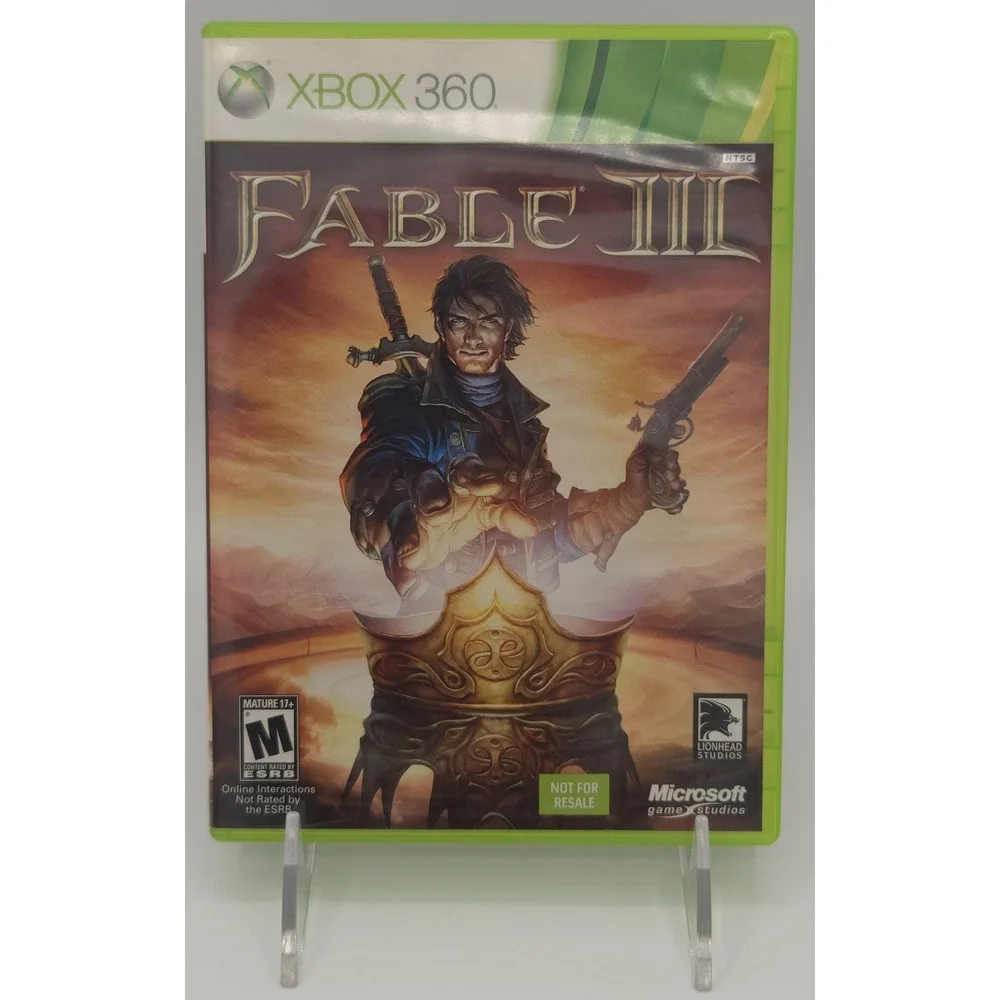 Fable III 3 - Xbox 360 - CIB w/ Manual and Insert - Not For Resale NFR